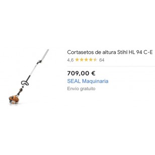 Cortasetos De Altura Stihl Hl C E Seal Maquinaria